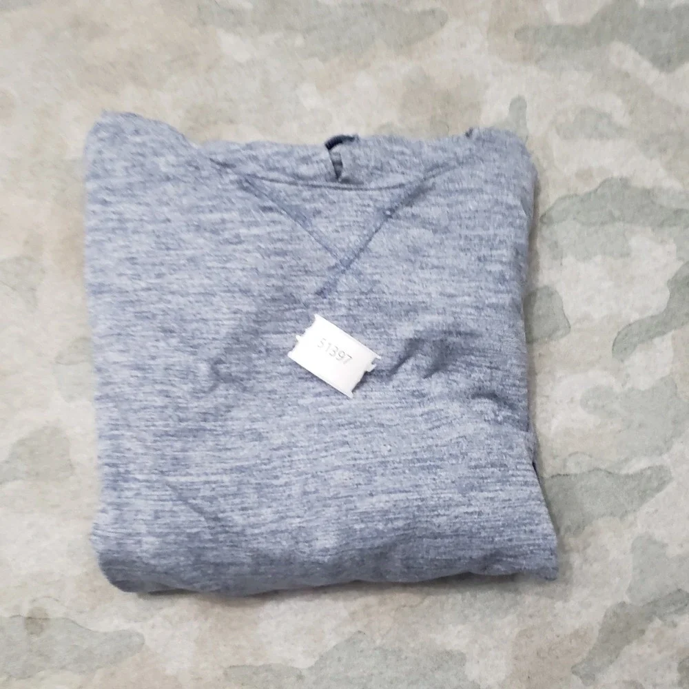 Nike Sweatshirt Womens XL Blue Pullover Yoga Hoodie Dri-Fit Crop Gym Sport